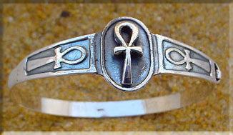 Silver Ankh Bracelet
