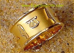 Gold Cartouche Ring