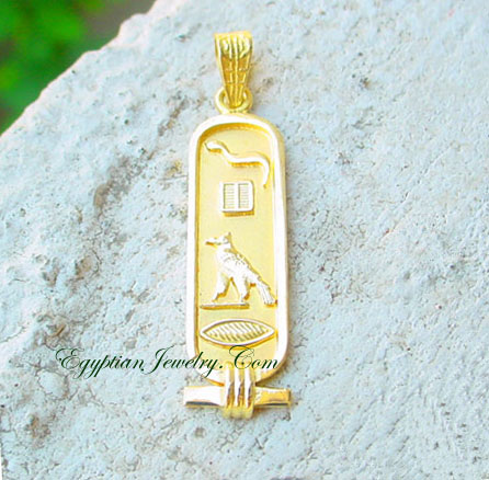 Gold Egyptian pendants