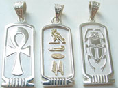 Cartouche Pendants silver