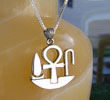 Silver Ankh Necklace - Egyptian Ankh Silver Egyptian Silver Jewelry