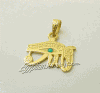 Eye of Horus pendant gold solid gold 18k gold