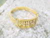 Unigue Personalized Handmade Egyptian Gold Cartouche Rings & Bands 