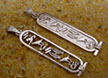 Egyptian Jewelry - Silver I Love You Cartouche