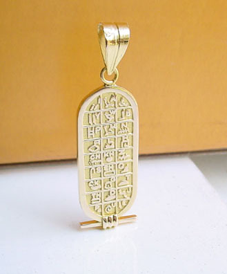 Egyptian personalized cartouche pendants