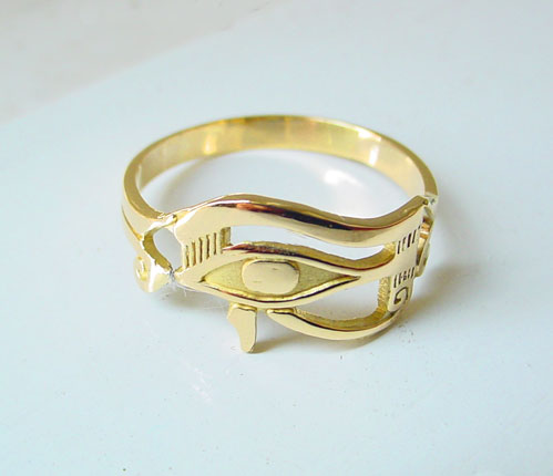 gold rings key of life handmade - Ankh key