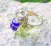 Silver Scarab Ring - Lapis Ring