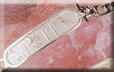 Cartouche Bracelet with ID in Silver